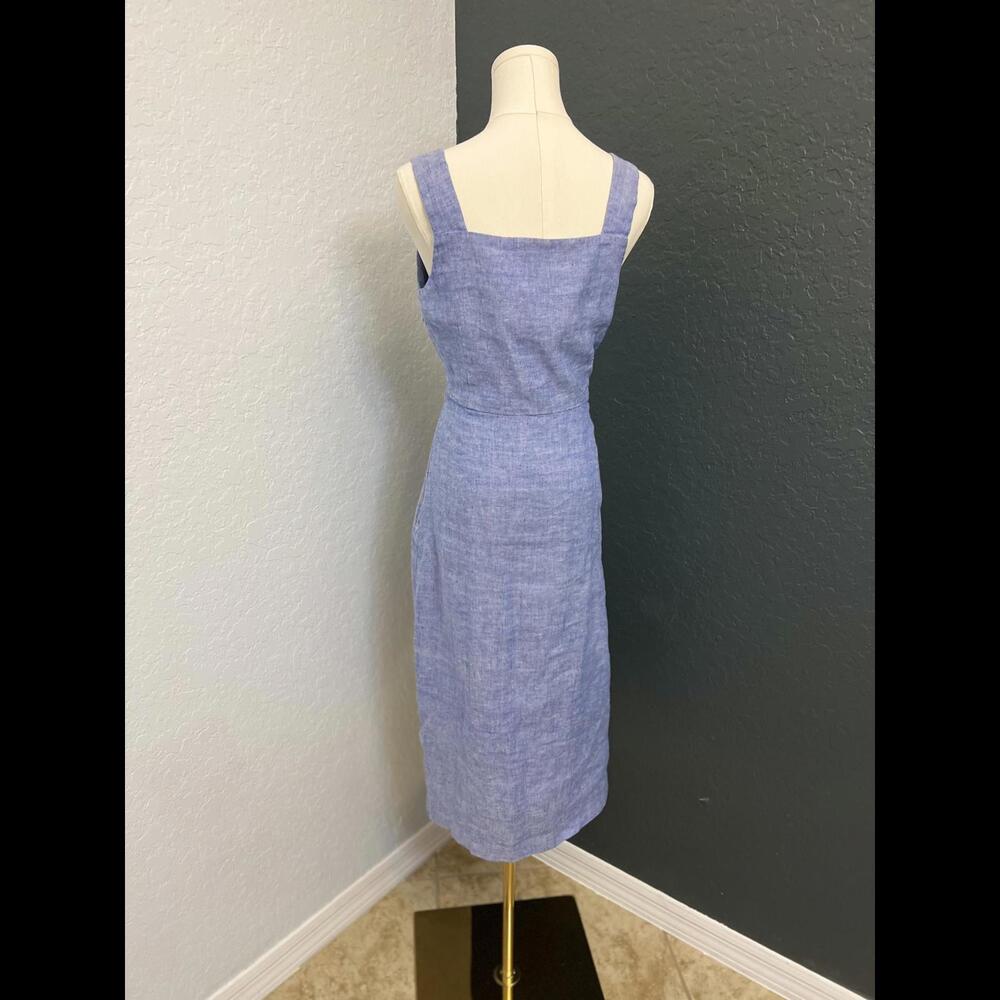 J. Mclaughlin Chic Square Neck Button Down Linen … - image 5